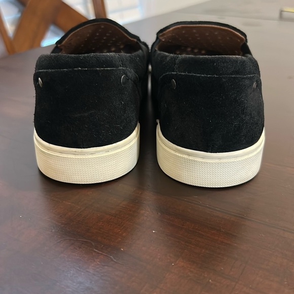 Frye and Co Peggy Perforated Black Suede Slip On Loafers Flats Women’s 8 Shoes - Picture 7 of 17